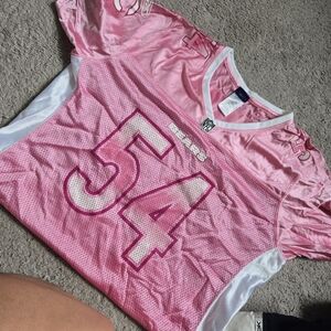 NFL Pink #54 Football Jersey